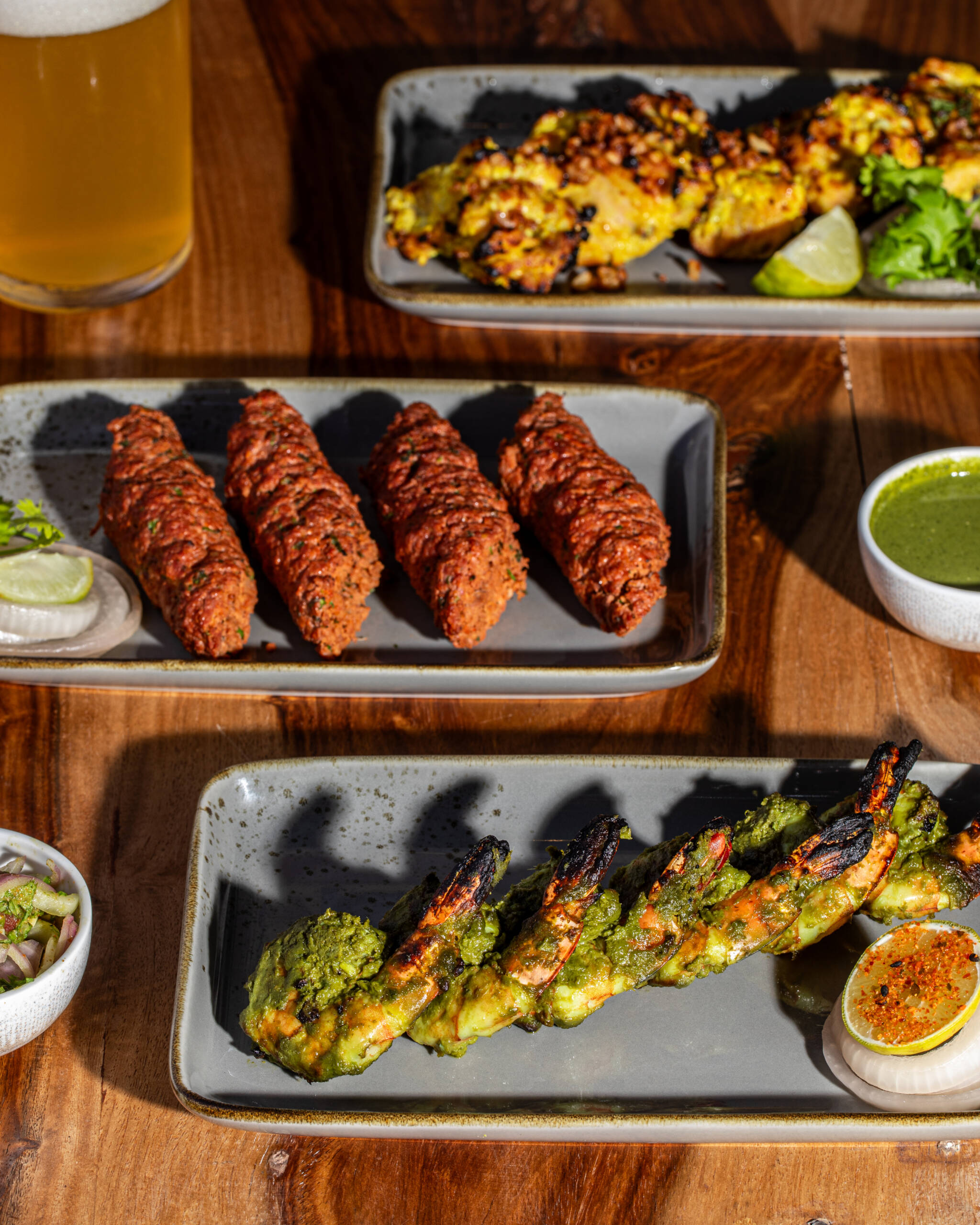 Copy of Prawn Tandoori, Mutton Seekh Kebab, Lasooni Chicken Tikka